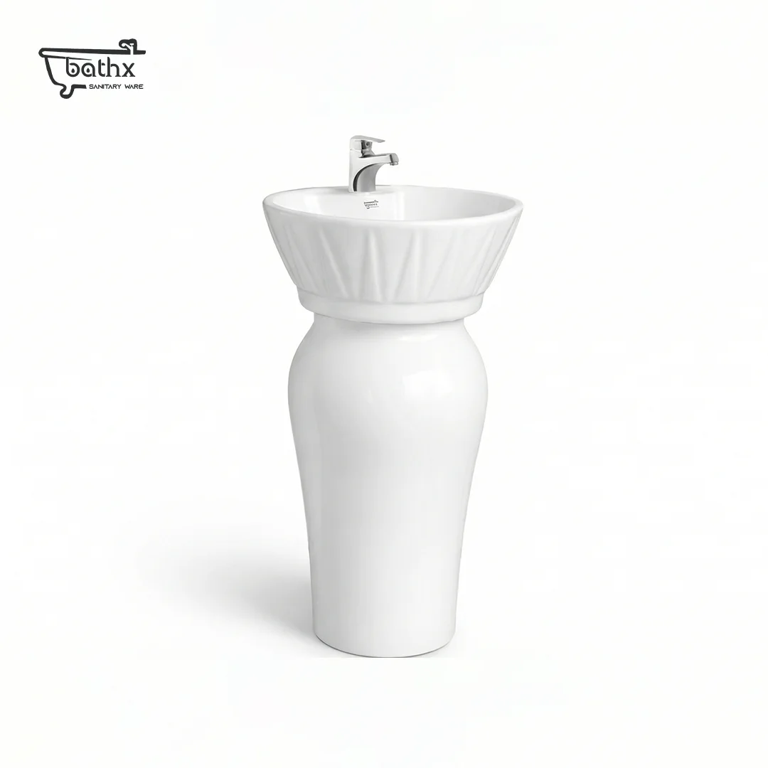 Dolphin One Piece Ceramic Basin | Designer Basin by Bathx Sanitaryware
