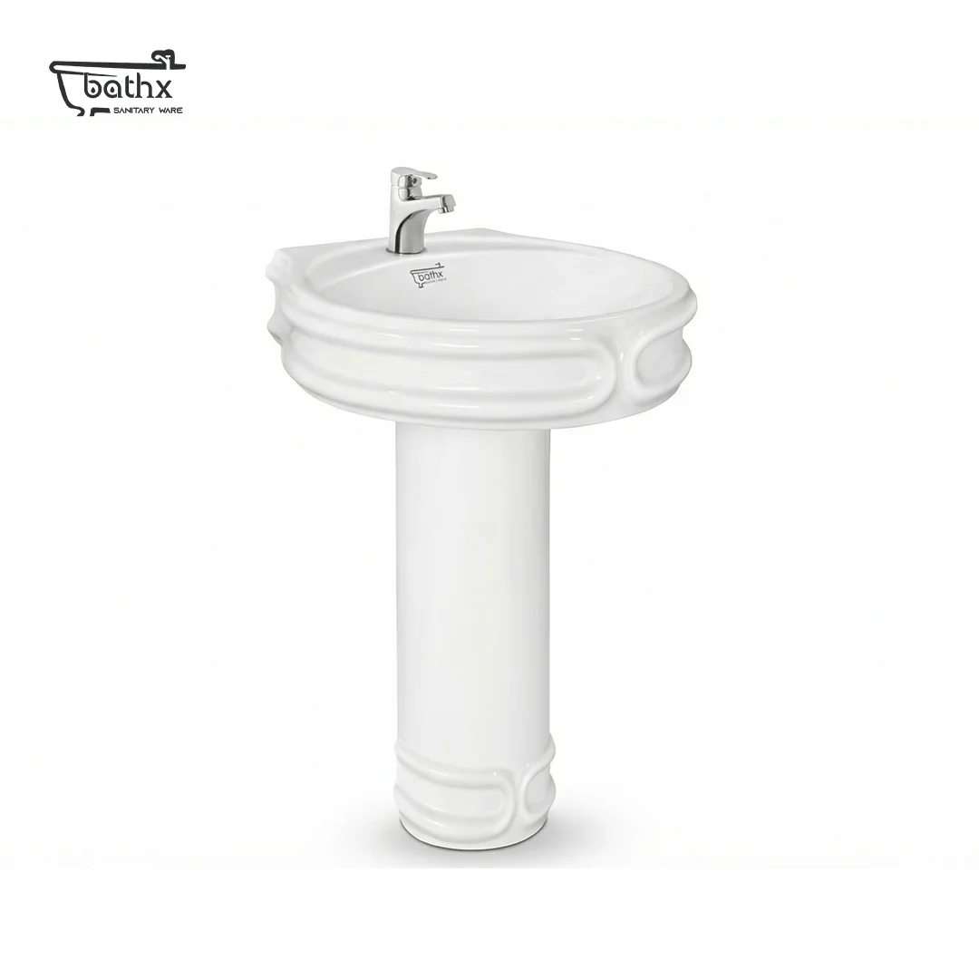 Glory Basin Pedestal | High-Quality Pedestal Basin by Bathx Sanitaryware