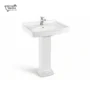 King Basin Pedestal | Premium Ceramic Pedestal Basin by Bathx Sanitaryware