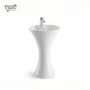 Lady One Piece Ceramic Basin | Compact Luxury Basin by Bathx Sanitaryware