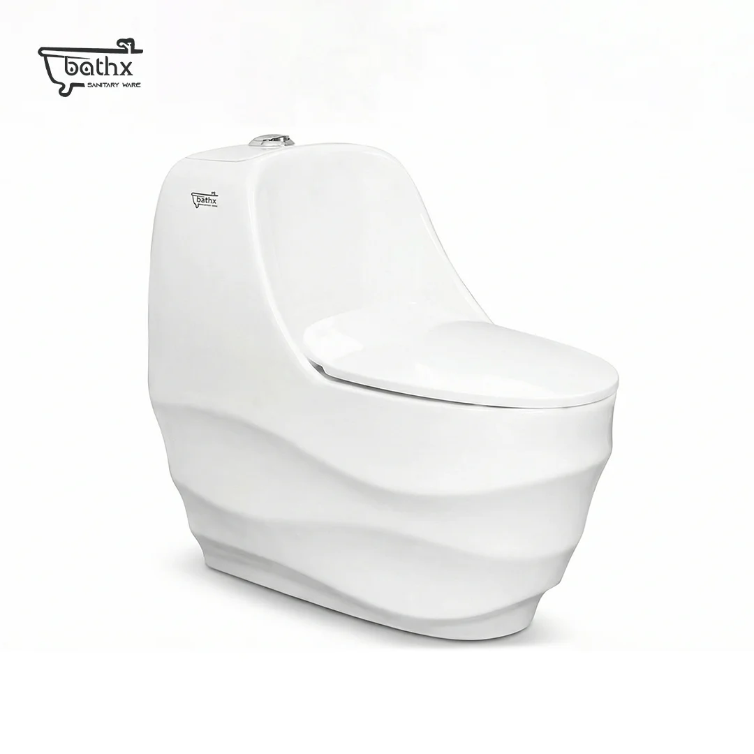 Wave one Piece Commode by Bathx Sanitaryware