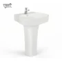 Alpha Basin Pedestal | Contemporary Pedestal Basin by Bathx Sanitaryware
